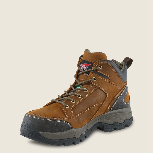 Red Wing Hiking Boots Truhiker - 5-inch Csa Safety Toe - Brown - Mens QSI104528